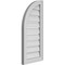 Ekena Millwork Quarter Round Top Left Surface Mount PVC Gable Vent w/ 2"W x 1-1/2"P Brickmould Frame, 14"W x 30"H GVPQL14X3002SF - alternate 2